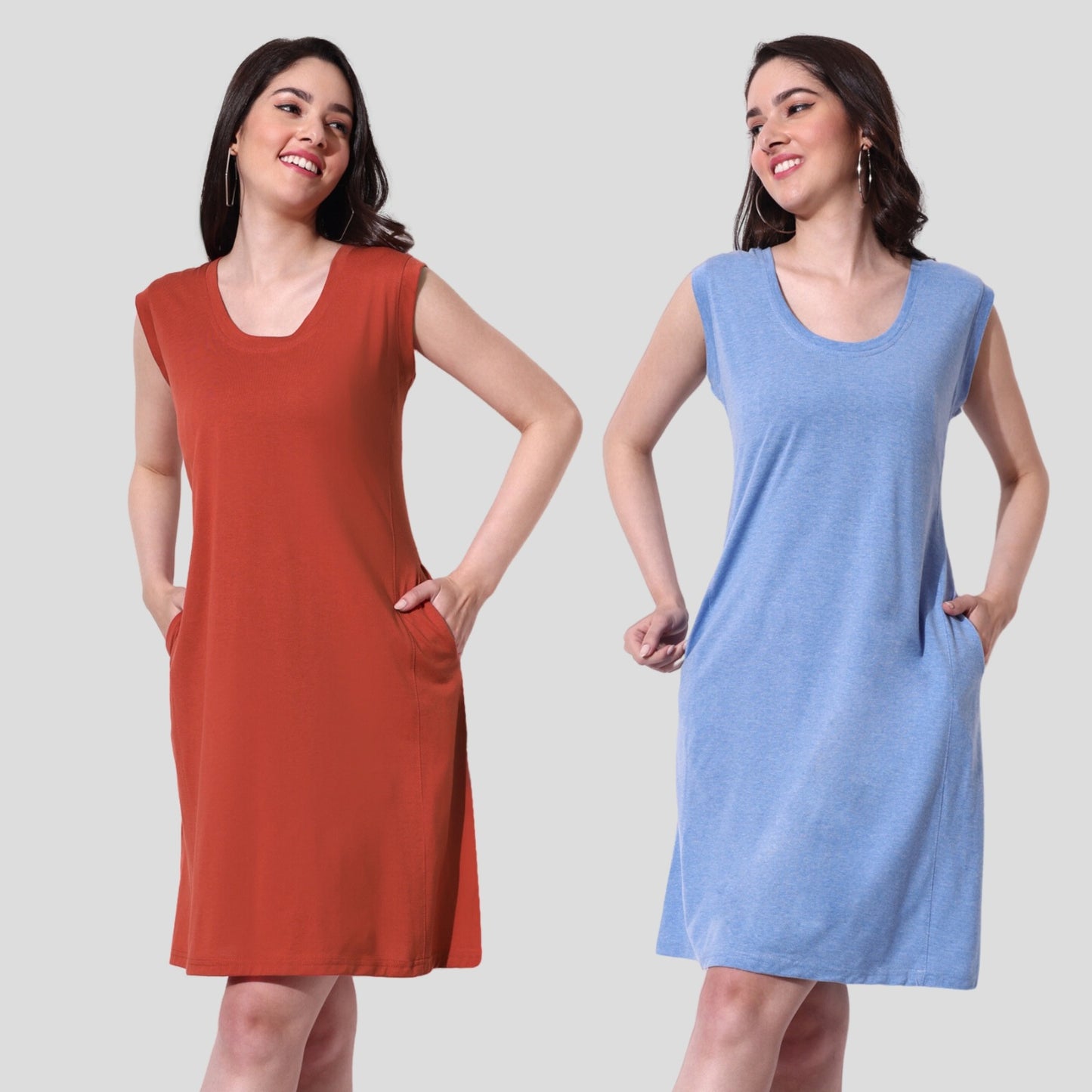 Breezy Summer Lounge Dress (Combo of 2) online in India at best prices
