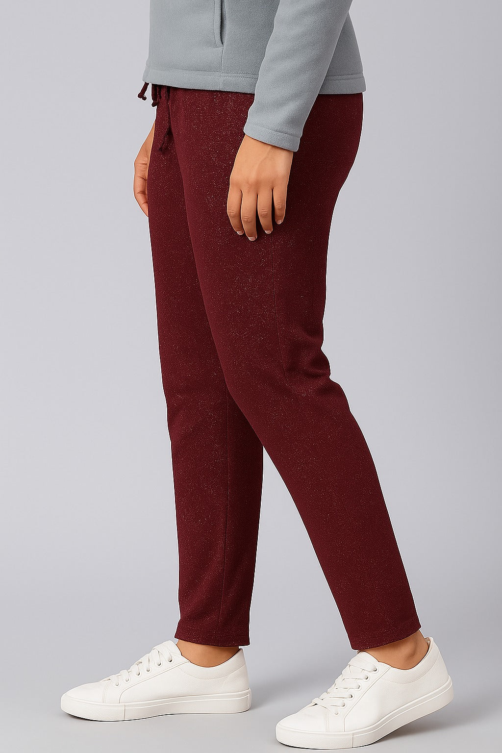 Women's Solid Comfort Fit Ankle Length Pants