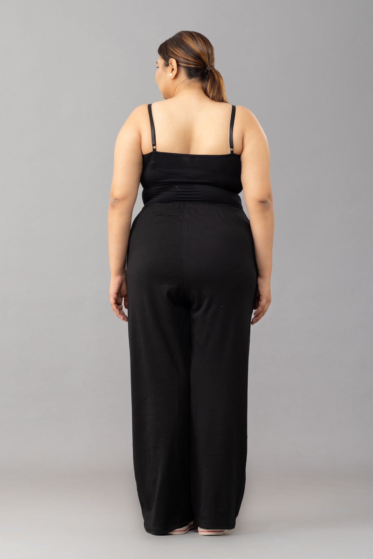 Women Cotton Loose Fit High-Rise Track Pant