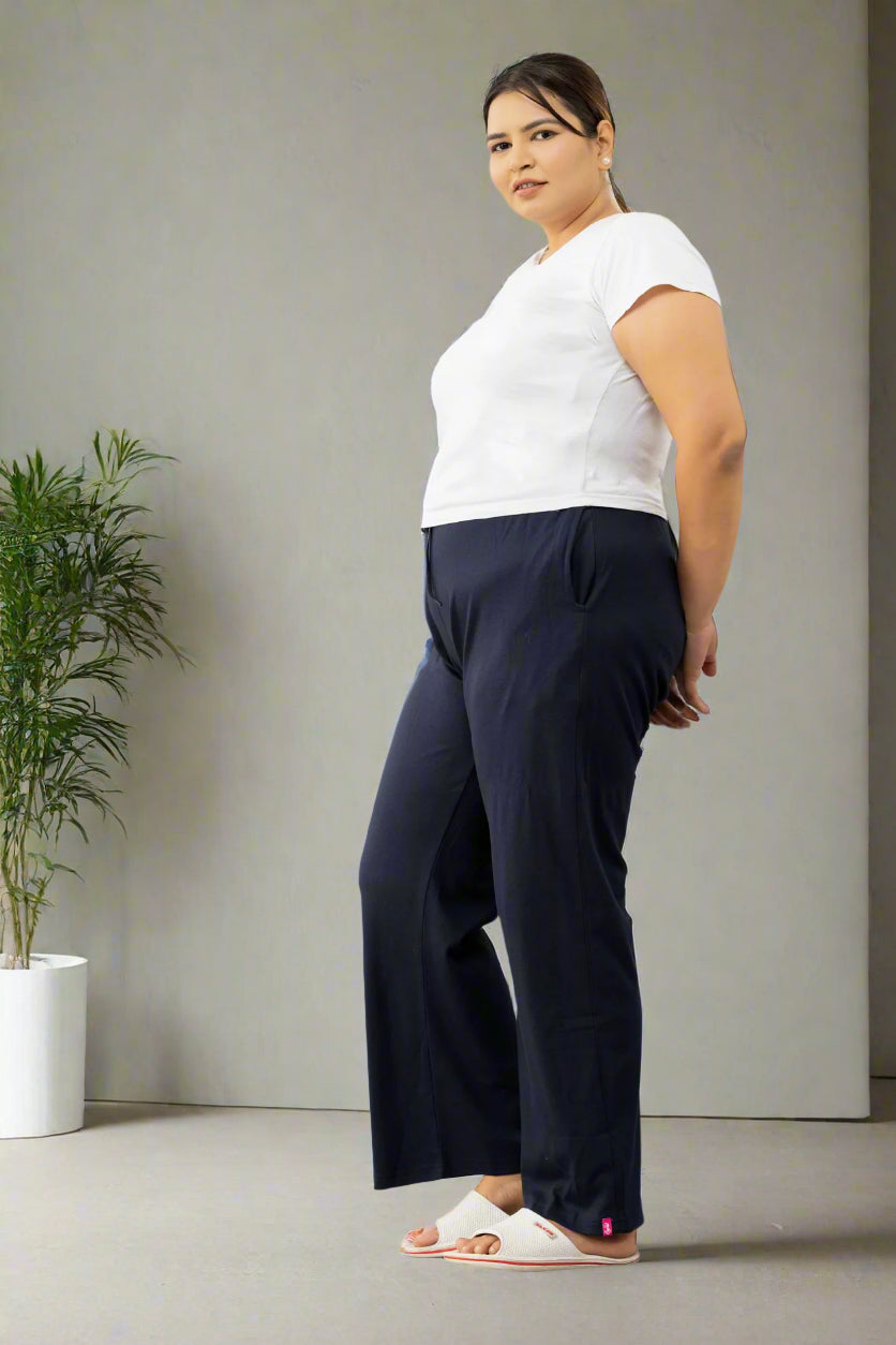 Women's Regular Fit Solid Casual Track Pants