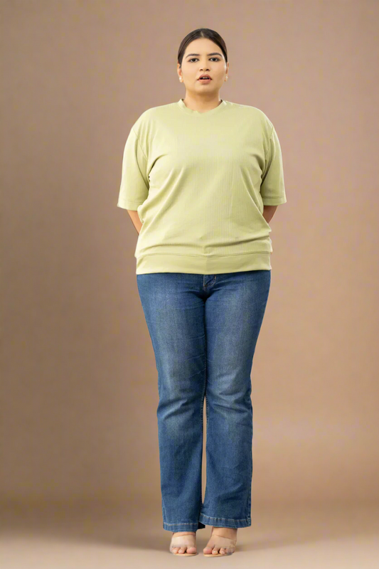 Regular Fit Cotton Casual T-shirt for Women