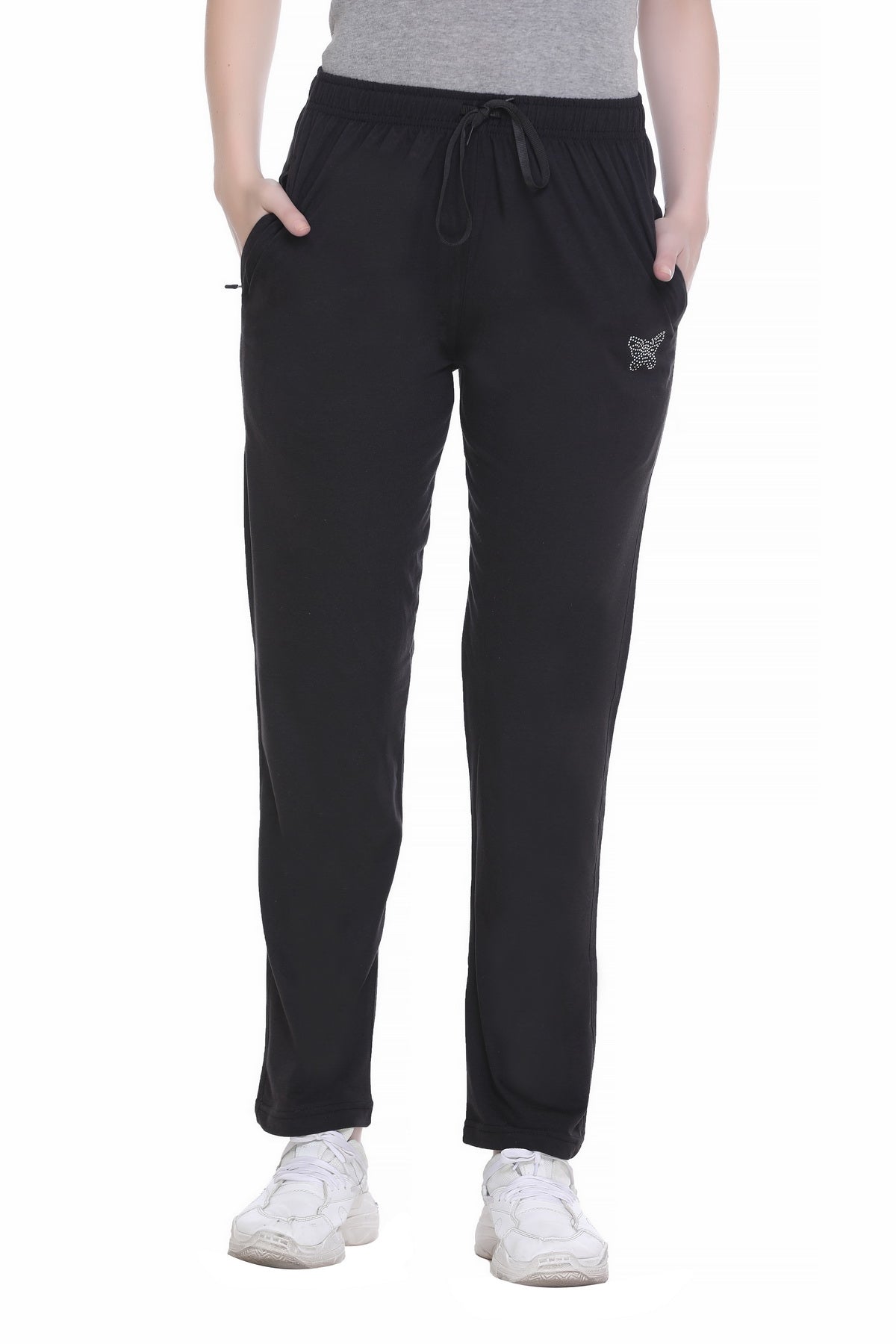 Pack of Two Pure Cotton Straight Fit Pants for Women