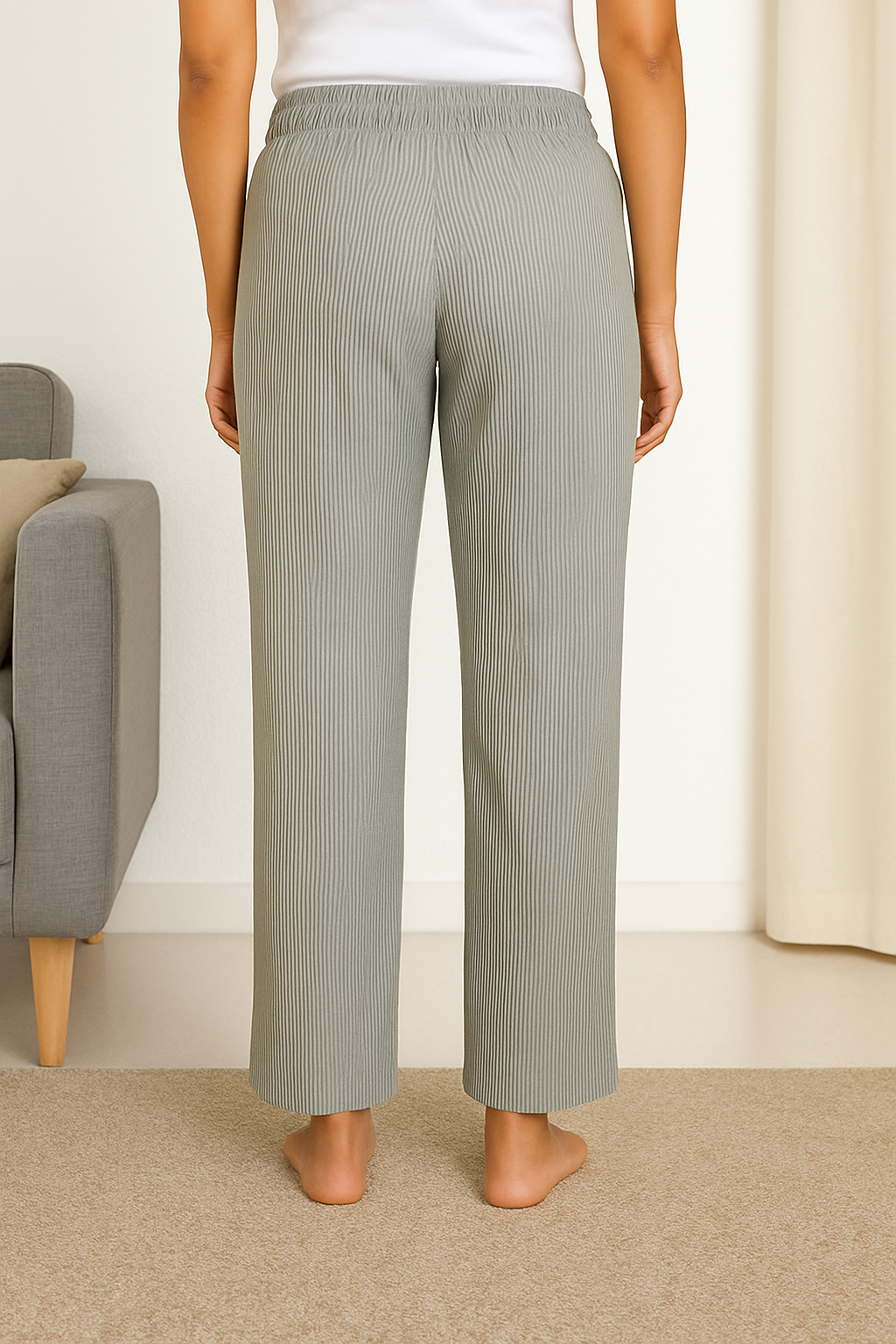 Women’s Cotton Striped Pajama Pants | High Waisted | Sizes L–5XL