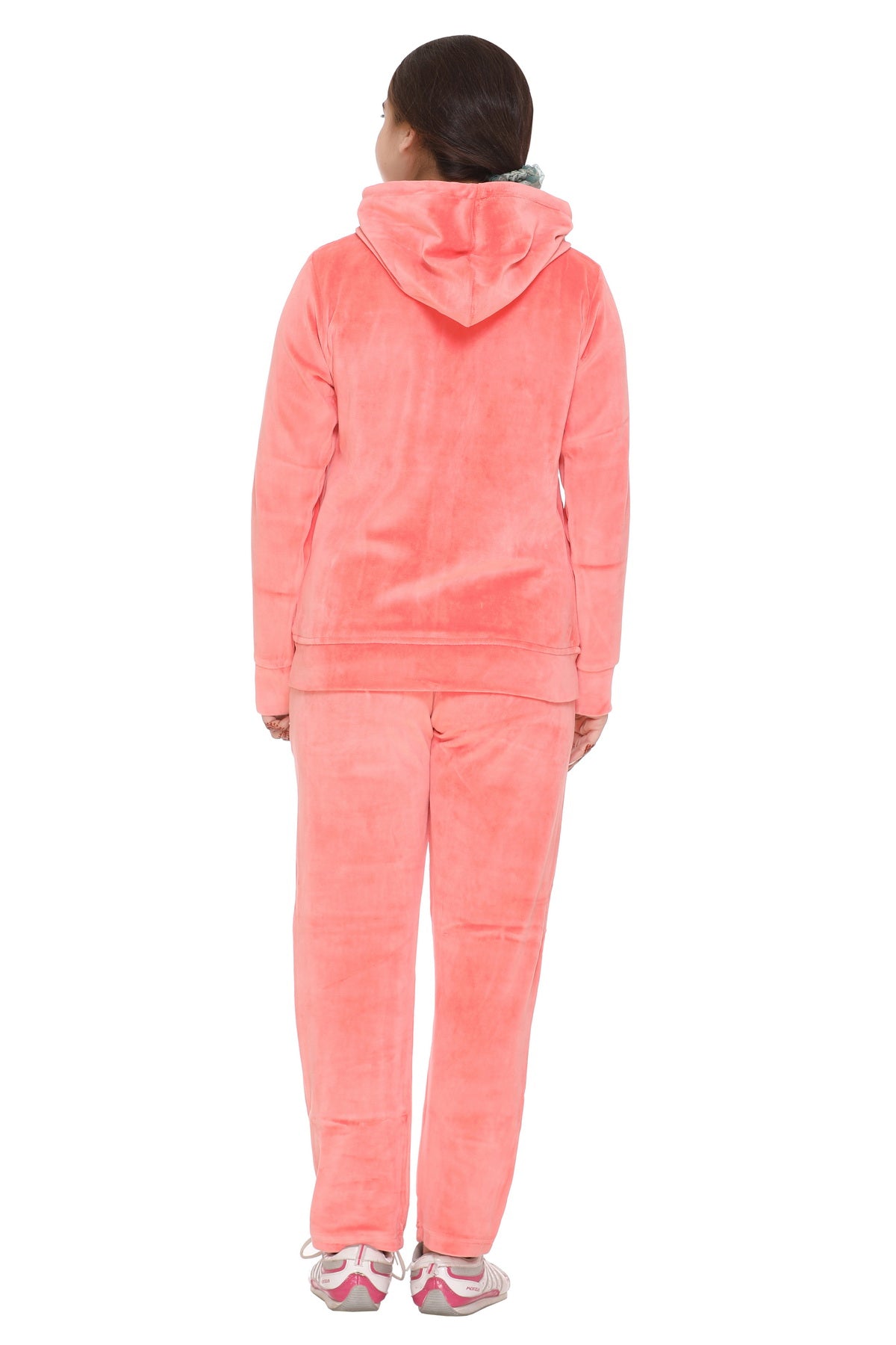 CUPID Women Winter Wear Cotton Velvet Track Suit/Night Suit (Blush Pink) freeshipping - Cupid Clothings