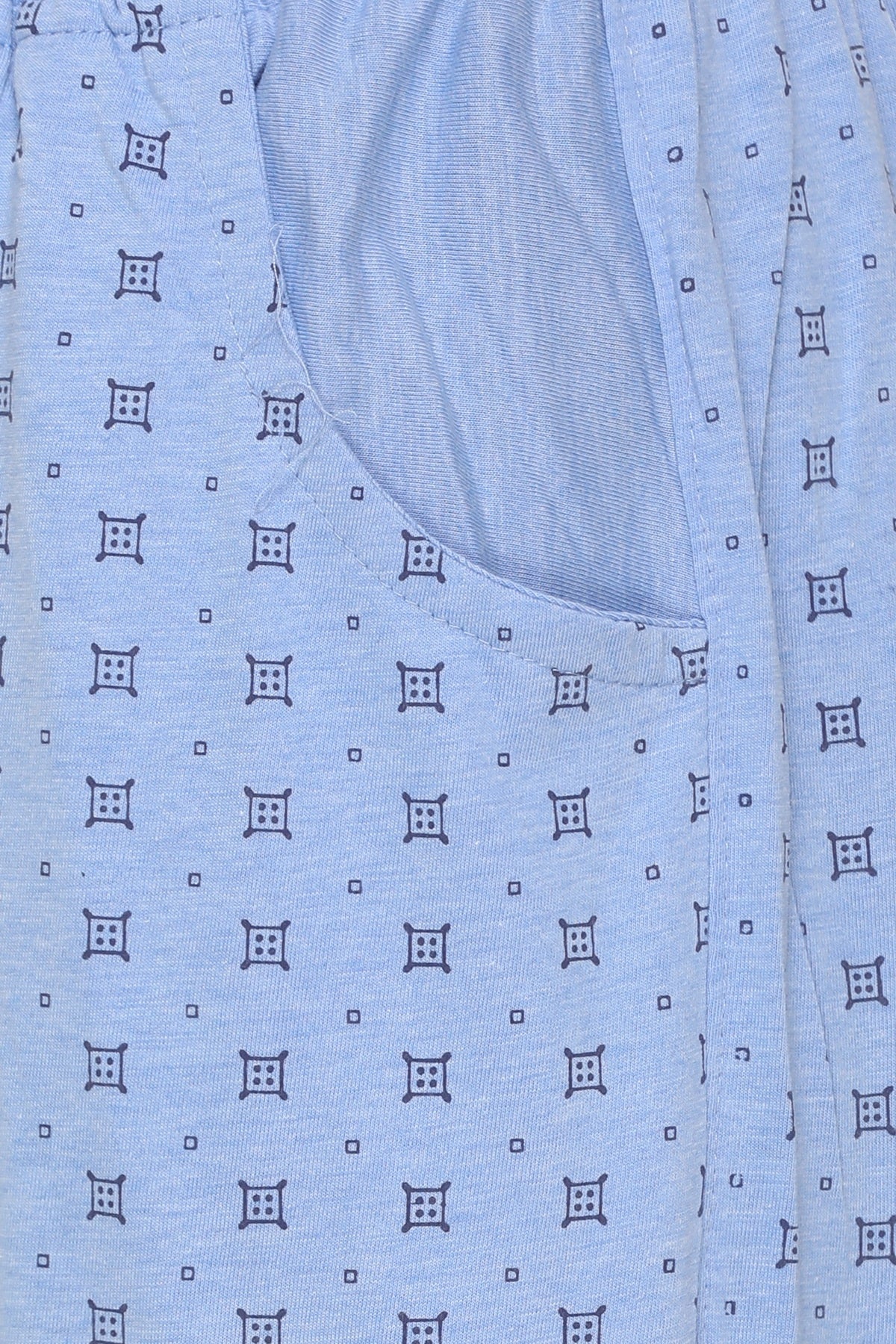 Buy Blue Printed Cotton Capri For Women Online In India