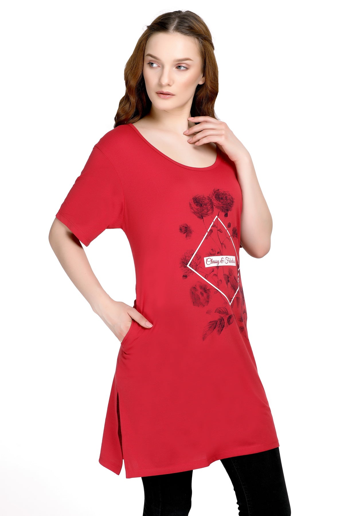 Women Plus Size Long Top & Tees/Night, Yoga, Gym Wear T-Shirt/Ladies Lounge/Sleep Wear 3 Pc Combo Offer Pack freeshipping - Cupid Clothings