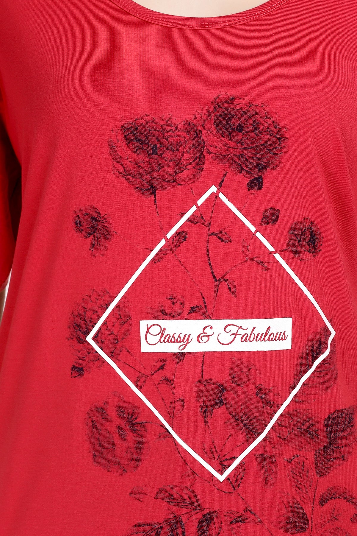Plus Size Cotton Round Neck T-Shirt, Plus Sizes Night, Sleep, Yoga, Gym, Lounge & Daily Use Wear Long Top & Tees for Women (Combo Pack of 3) freeshipping - Cupid Clothings