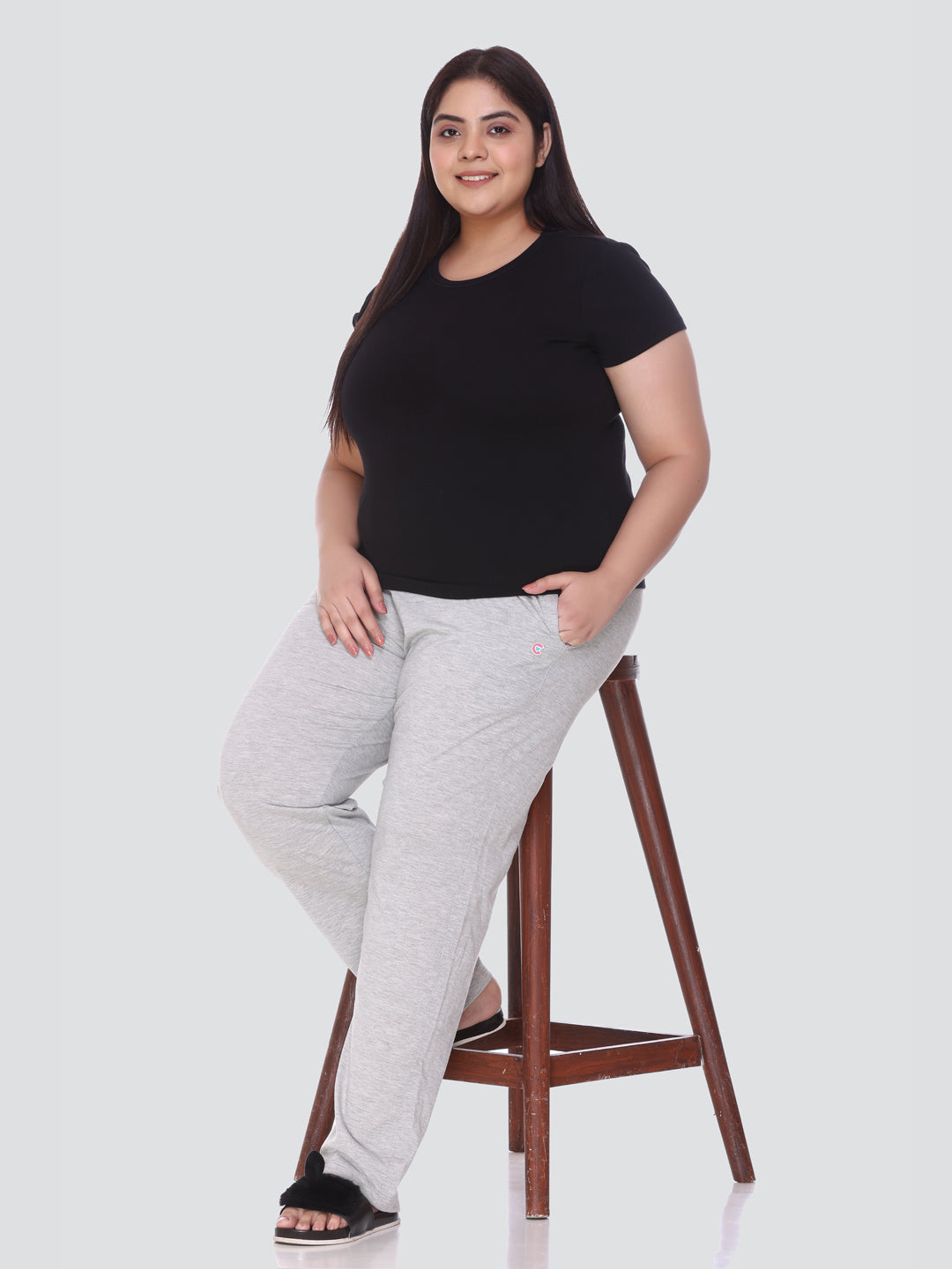 Buy Grey Cotton Track Pants For Women At Best Prices