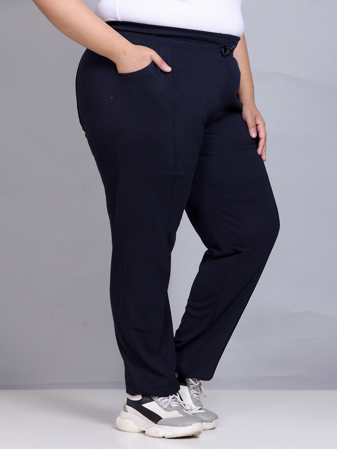 Soft Cotton Relaxed Fit Lounge Track Pants