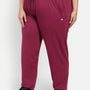 Cotton Track Pants For Women - Purple
