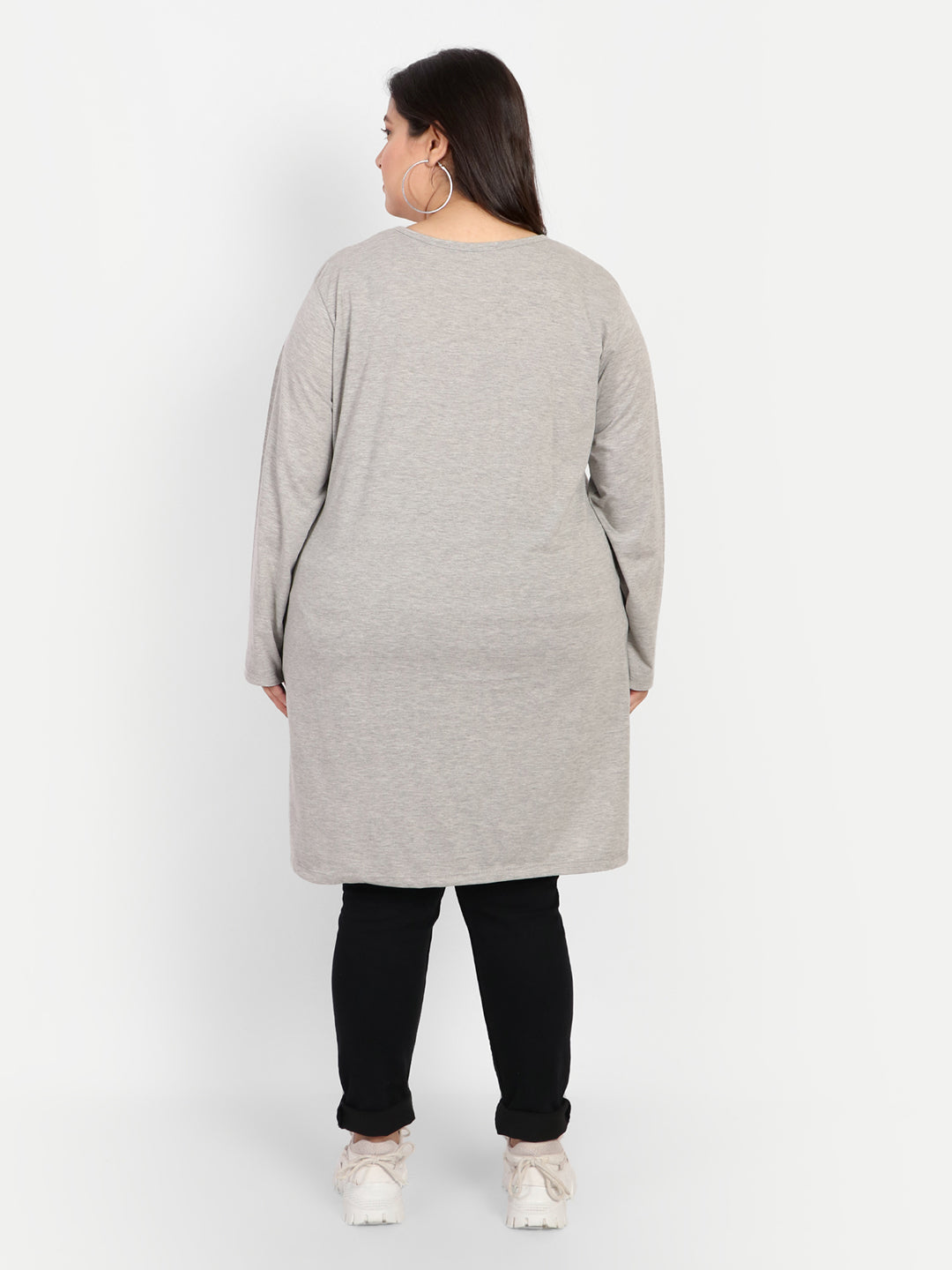 Stylish Plus Size Full Sleeves Cotton Long Tops For Women (Pack of 2) Online In India
