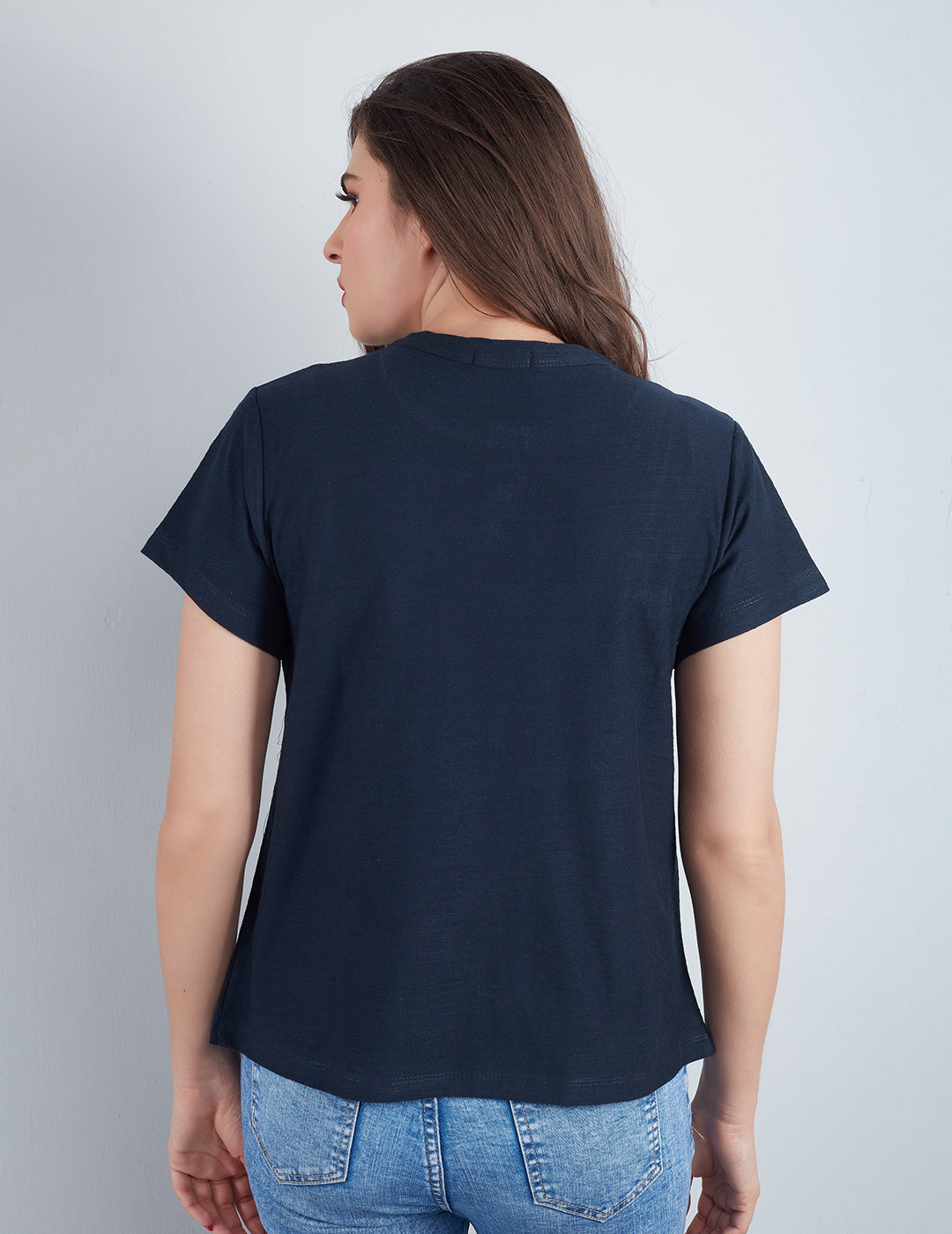 Stylish Plain Cotton Short Tops (Combo Of Three) At Best Price