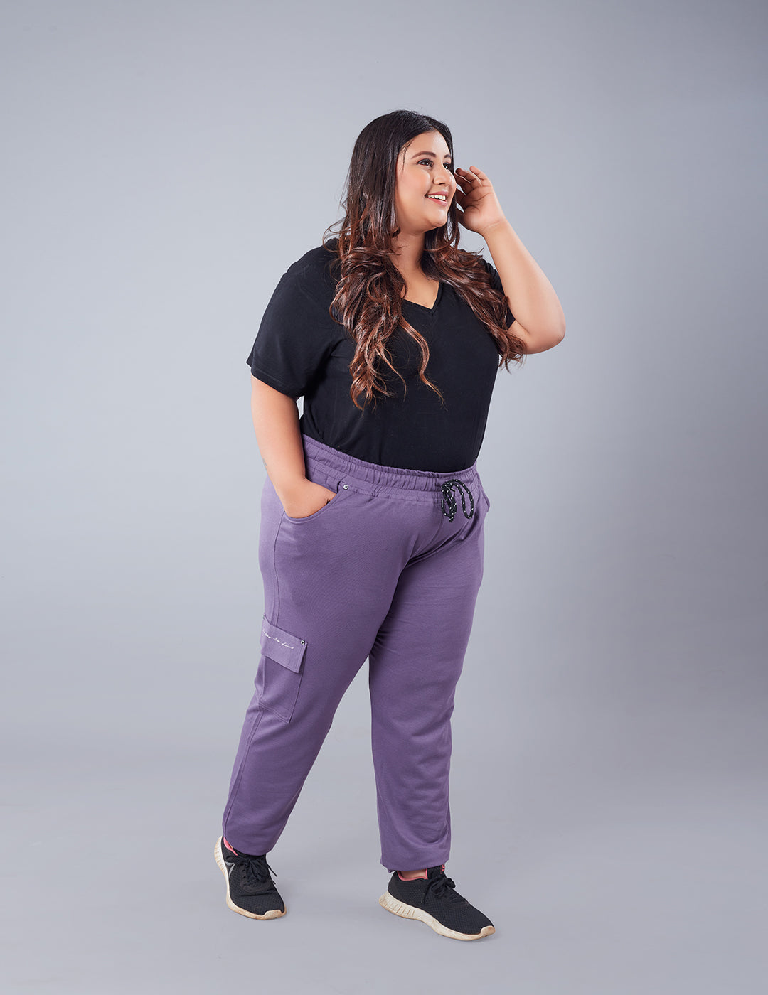 Women Lounge Pants With Pockets Lavender - Main Image