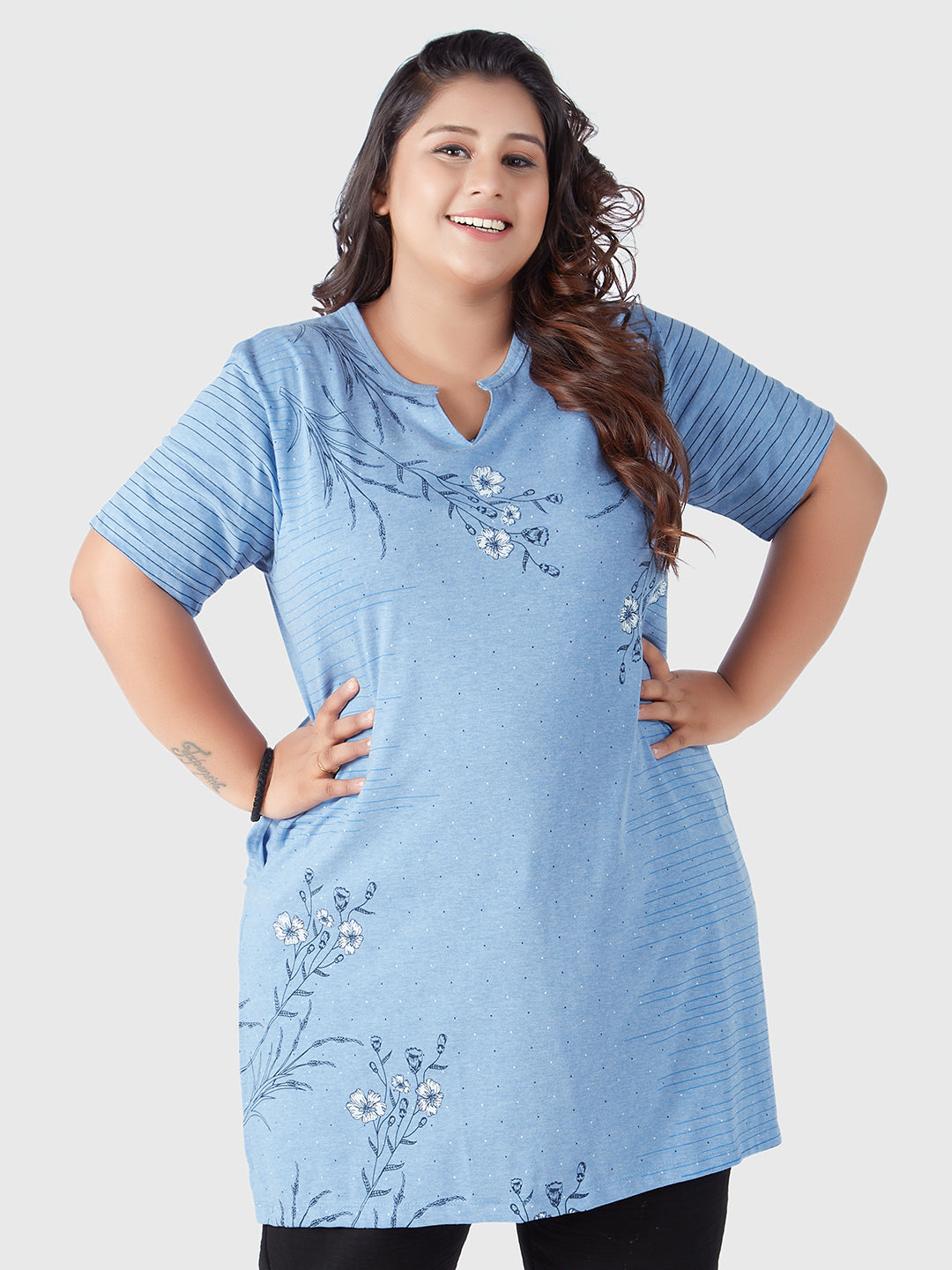 Half Sleeve Long T-Shirts For Women