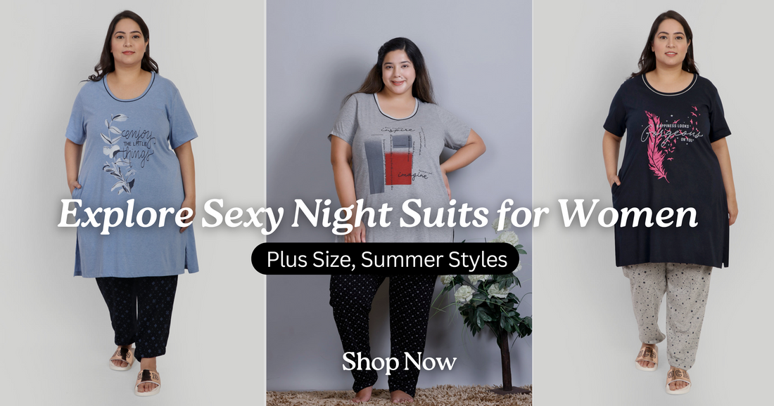 Explore Sexy Night Suits for Women Plus Size, Summer Styles Cupid Clothings Explore Sexy Night Suits for Women Plus Size, Summer Styles Cupid Clothings