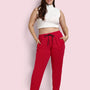 Cotton Track Pants For Women - Pink
