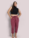 Cotton Capris For Women - Half Capri Pants - MAUVE