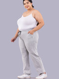 Solid Straight Fit Track Pants for Women