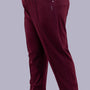 Cotton Track Pants - Relaxed Fit Lounge Pants - Wine