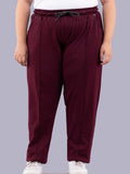 Loose Fit Cotton Trackpants For Women 