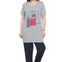 Cotton Nightsuit For Women - Long Top & Pyjama Set -Grey/Black