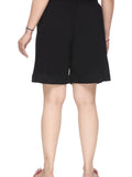 Women's Regular Fit Plain Cotton Comfortable Shorts 