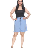 Women's Plus Size Long Shorts - Combo Pack of 2