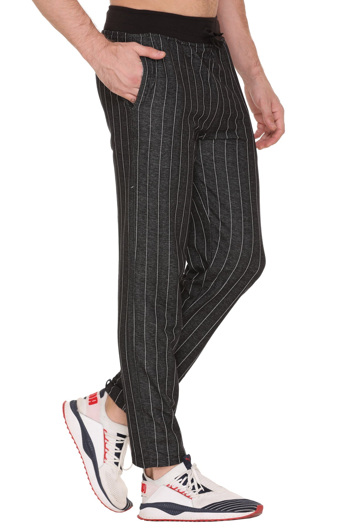 Men's adidas Splicing Sports Stylish Black Long Pants/Trousers FL5710 -  KICKS CREW