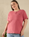 Cotton Casual T-shirts For Summers- Rouge
