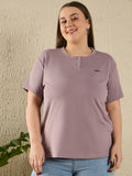 Women's Solid Oversized T-Shirt