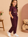 Girls Cotton T-Shirt & Pajama Set Soft Co-Ord Outfit for Kids 6-9 Years  (6-9 Years)