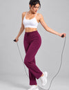 Mid Rise Easy Cotton Pants-Wine
