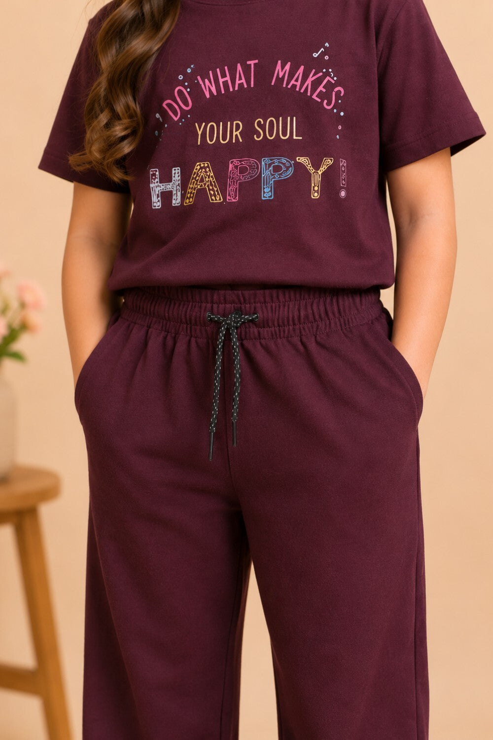 Girls Cotton T-Shirt & Pajama Set Soft Co-Ord Outfit for Kids 6-9 Years  (6-9 Years)
