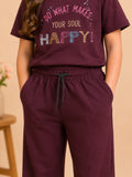 Girls Cotton T-Shirt & Pajama Set Soft Co-Ord Outfit for Kids 6-9 Years  (6-9 Years)