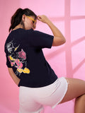 Boxy Oversized Graphic Back Printed T-shirt 