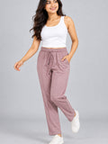 Mid Rise Easy Cotton Pants-Primrose