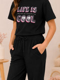 Girls Cotton T-Shirt & Pajama Set Soft Co-Ord Outfit for Kids 6-9 Years  (6-9 Years)