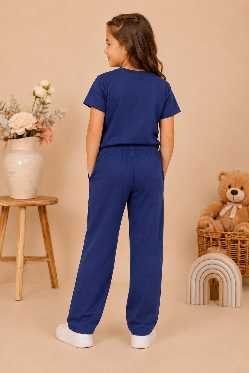 Girls Cotton T-Shirt & Pajama Set Soft Co-Ord Outfit for Kids 6-9 Years  (6-9 Years)