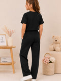 Girls Cotton T-Shirt & Pajama Set Soft Co-Ord Outfit for Kids 6-9 Years  (6-9 Years)