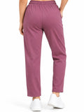 Mid Rise Easy Cotton Pants-Cherry Blossom