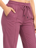 Mid Rise Easy Cotton Pants-Cherry Blossom