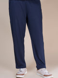 Jinxer Men Side Striped wide leg Fit Trackpants Navy