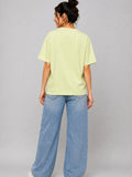 Cupid Woman Basic Printed Cotton Tees In Plus Sizes