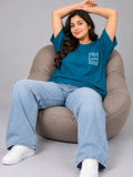 Cupid Woman Basic Printed Cotton Tees In Plus Sizes