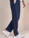 Jinxer Men Side Striped wide leg Fit Trackpants Navy
