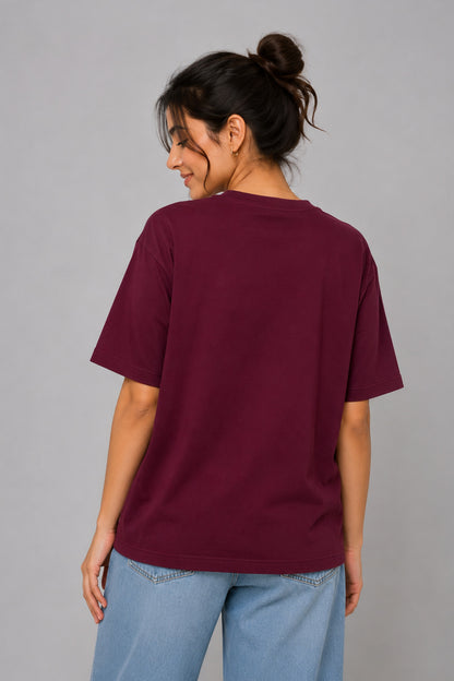 Cupid Woman Basic Printed Cotton Tees In Plus Sizes