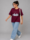 Cupid Woman Basic Printed Cotton Tees In Plus Sizes