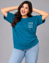 Cupid Woman Basic Printed Cotton Tees In Plus Sizes