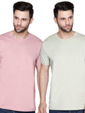 Solid Round Neck Combo T-shirt for Men
