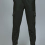 Plus Size Winters Cozy Fleece Cargo Pants For Women - Bottle Green